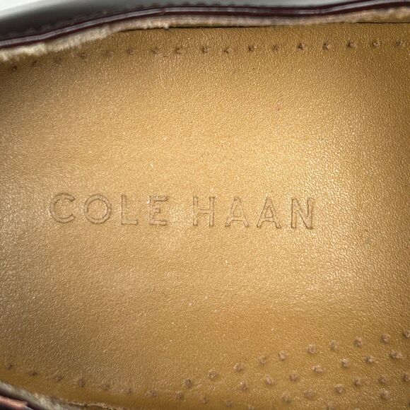 Cole Haan Men’s Cap Toe Oxford Dress Shoes – Oxblood Leather Size 11 - Picture 7 of 8